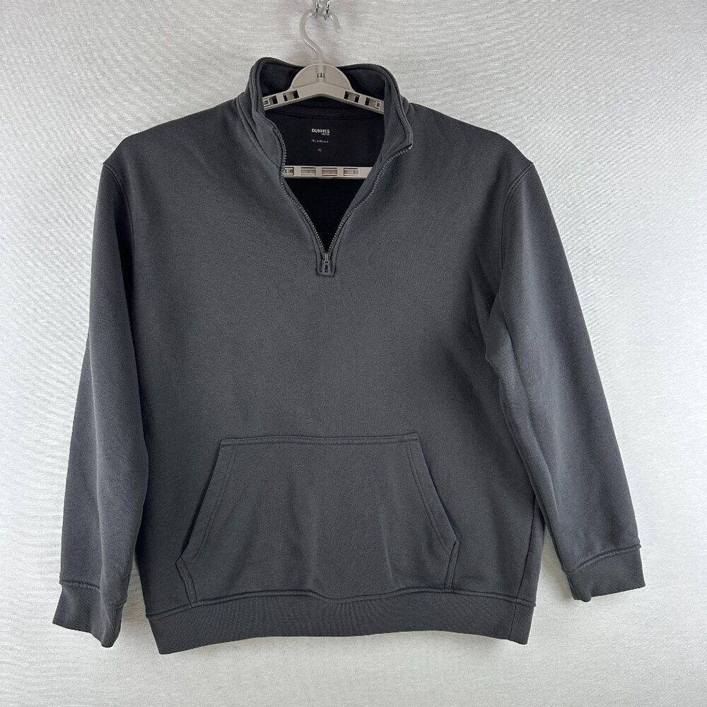 DUNNES STORES MEN'S RELAXED FIT 1/4 ZIP FUNNEL NECK FLEECE SWEATSHIRT SIZE XL